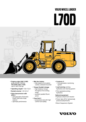 व्हील लोडर Volvo L 70 D
