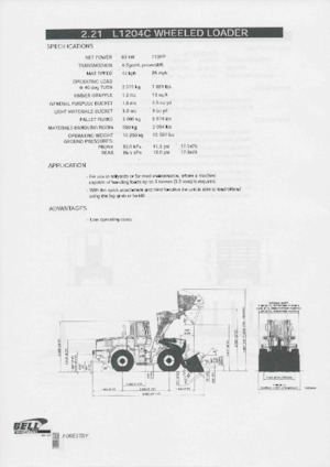 व्हील लोडर Bell L1204C