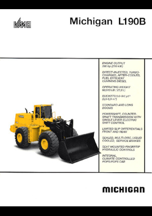 व्हील लोडर Michigan L190B