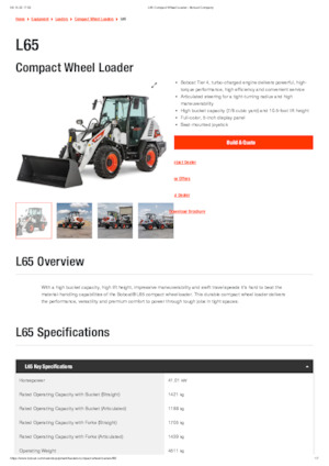 व्हील लोडर Bobcat L65