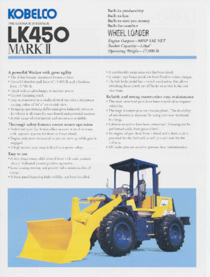 व्हील लोडर Kobelco LK450