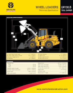व्हील लोडर New Holland LW130 B TC