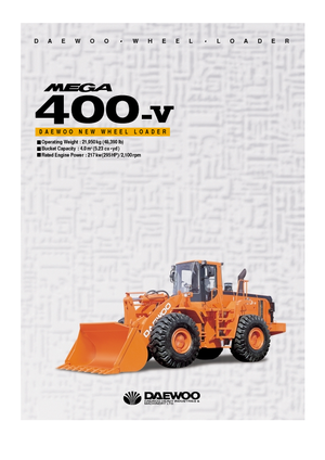 व्हील लोडर Doosan Mega 400 V