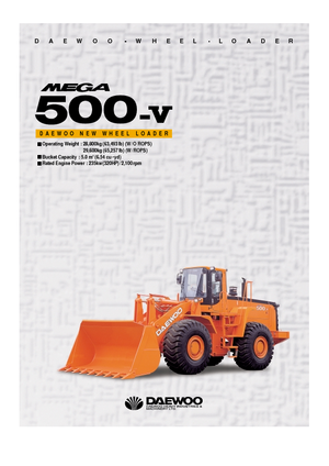 व्हील लोडर Doosan Mega 500 V