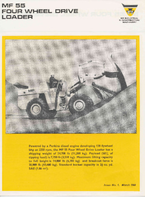व्हील लोडर Massey Ferguson MF 55