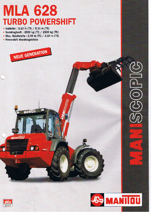 व्हील लोडर Manitou MLA 628 T PS MU
