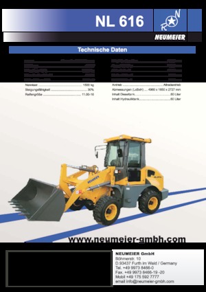 व्हील लोडर Neumeier NL616
