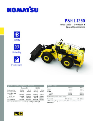 व्हील लोडर Komatsu P&H L-1350
