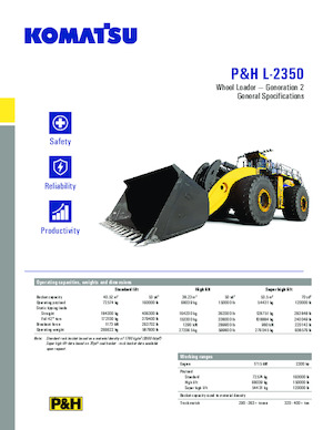 व्हील लोडर Komatsu P&H L-2350