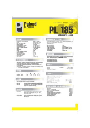 व्हील लोडर Palazzani PL 185