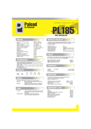 व्हील लोडर Palazzani PL 185