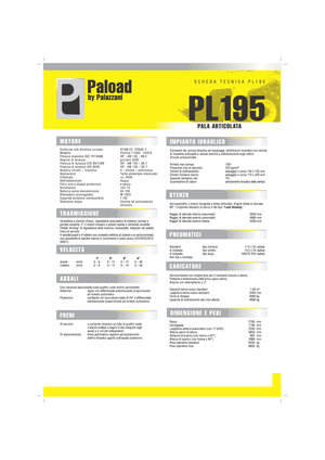 व्हील लोडर Palazzani PL 195