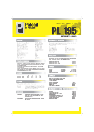 व्हील लोडर Palazzani PL 195