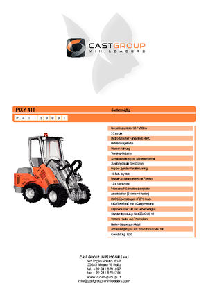 व्हील लोडर Cast Group PX 41