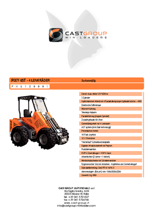 व्हील लोडर Cast Group PX 45