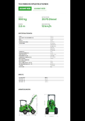 व्हील लोडर Avant Tecno R 28