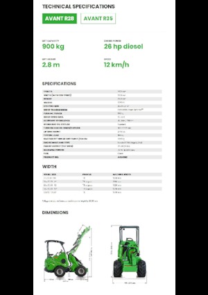 व्हील लोडर Avant Tecno R 28