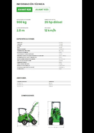 व्हील लोडर Avant Tecno R 28