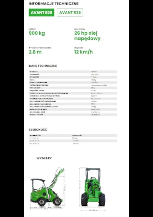 व्हील लोडर Avant Tecno R 28