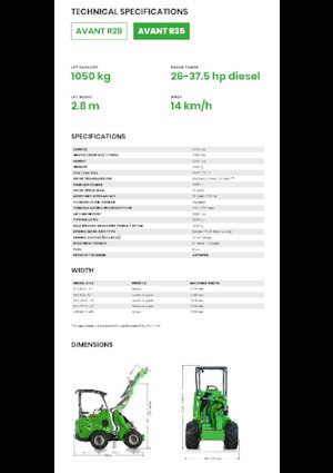 व्हील लोडर Avant Tecno R 35