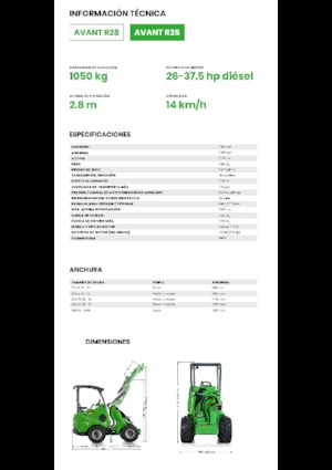 व्हील लोडर Avant Tecno R 35