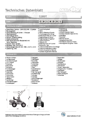व्हील लोडर Multione S 28 DT