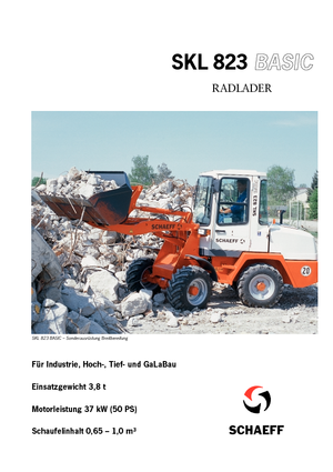 व्हील लोडर Terex-Schaeff SKL 823 Basic