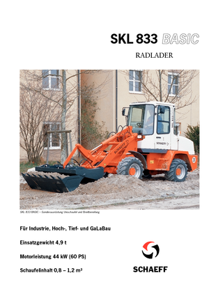 व्हील लोडर Terex-Schaeff SKL 833 Basic