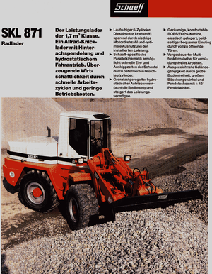 व्हील लोडर Terex-Schaeff SKL 871