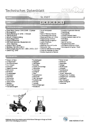 व्हील लोडर Multione SL 35 DT