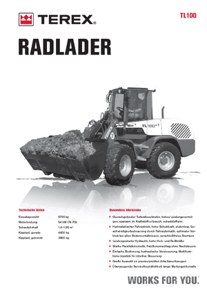 व्हील लोडर Terex TL 100