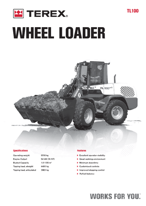 व्हील लोडर Terex TL 100