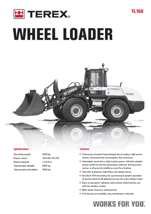 व्हील लोडर Terex TL 160