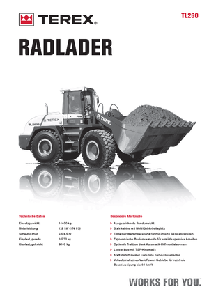 व्हील लोडर Terex TL 260