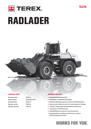 व्हील लोडर Terex TL 310
