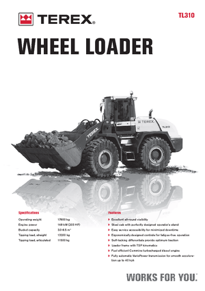 व्हील लोडर Terex TL 310