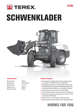 व्हील लोडर Terex TL 70 S