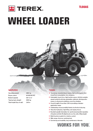 व्हील लोडर Terex TL 80 AS