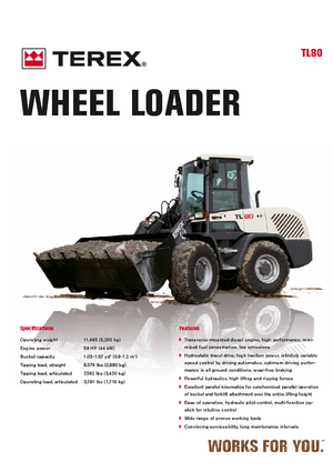 व्हील लोडर Terex TL 80