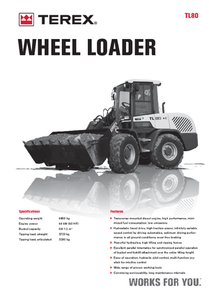व्हील लोडर Terex TL 80