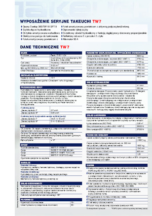 व्हील लोडर Takeuchi TW 7