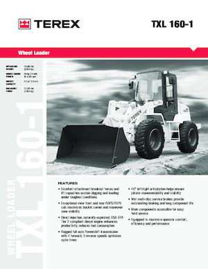 व्हील लोडर Terex TXL 160-1