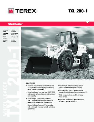 व्हील लोडर Terex TXL 200-1