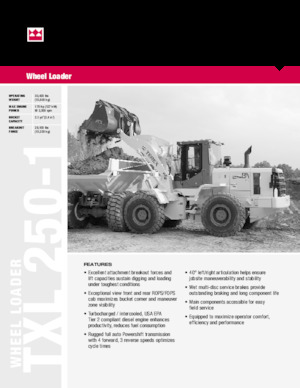 व्हील लोडर Terex TXL 250-1
