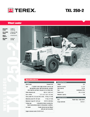 व्हील लोडर Terex TXL 250-2