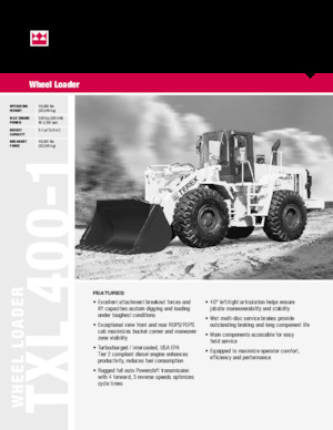 व्हील लोडर Terex TXL 400-1