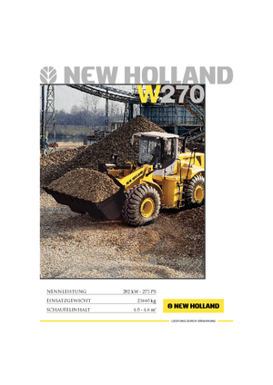 व्हील लोडर New Holland W 270 e
