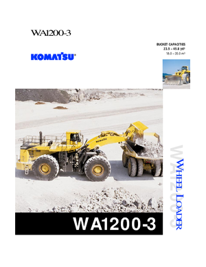 व्हील लोडर Komatsu WA1200-3