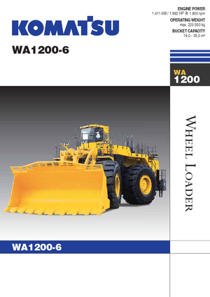 व्हील लोडर Komatsu WA1200-6