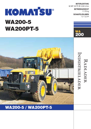 व्हील लोडर Komatsu WA200-5